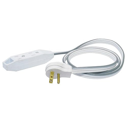 Surtek 136053 Extensión Eléctrica Plana Aterrizada, 5 m