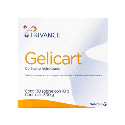Gelicart Action Colágeno Hidrolizado en Polvo, 30 Sobres de 20 g - Sin sabor - 1 Caja x 30 Sobres