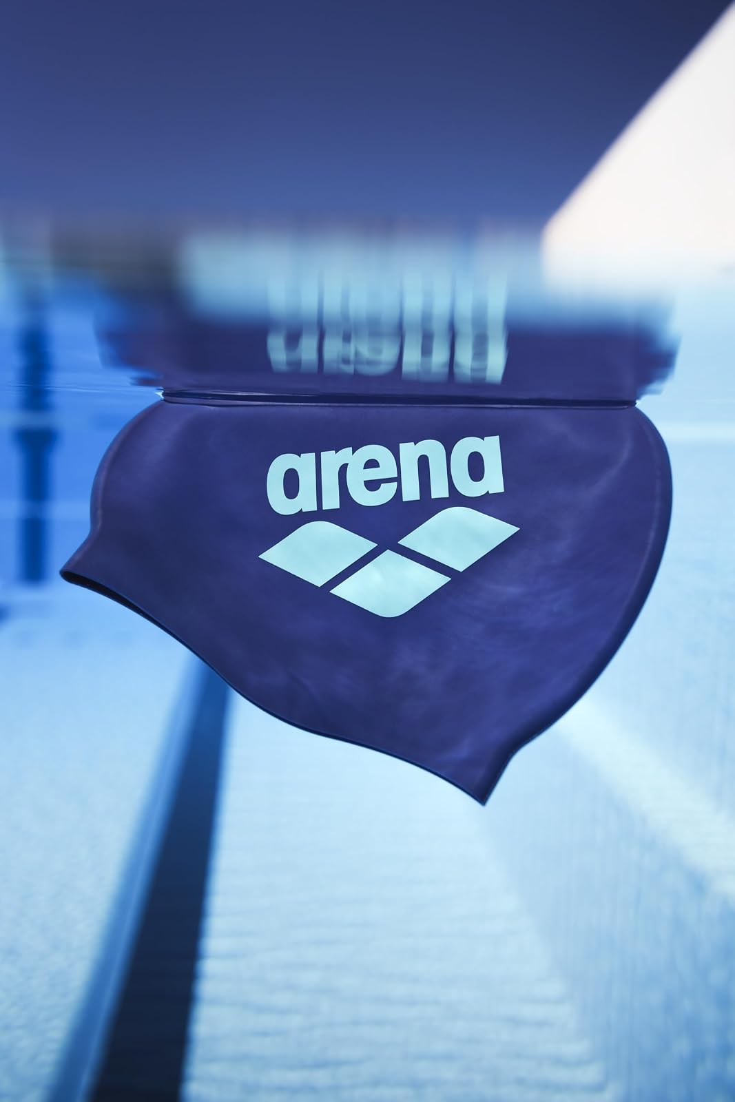 Arena Unisex Big Logo Silicone Swim Cap Women and Men Fitness Swimmers Intensive Training Durable Soft Elastic Bathing Cap