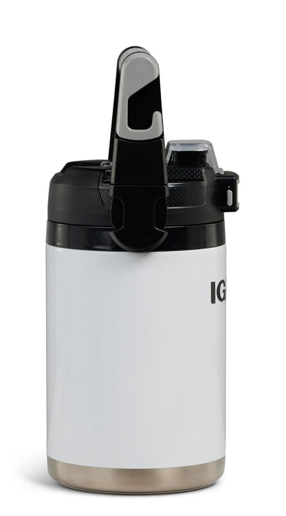 Igloo Rival Fusion - Jarra de agua aislada de 50 onzas, botella de agua grande, jarra de agua deportiva, color blanco