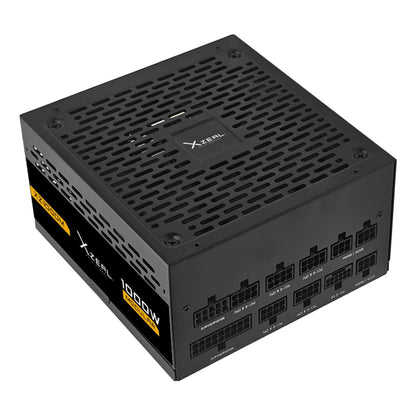 Fuente de Poder Xzeal XZ1000M ATX 1000W 80 Plus Gold Modular 1x20+4pin + 2xP8(4+4) Pin +3X PCI-E/CPU (8pin) + 1x PCI-E 5.1+ 4X SATA/Molex Negro