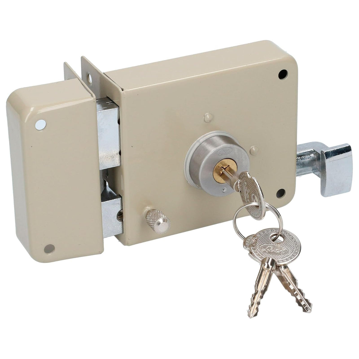 Lock 13CS Cerradura de sobreponer función instala fácil, izquierda, llave tetra, en caja