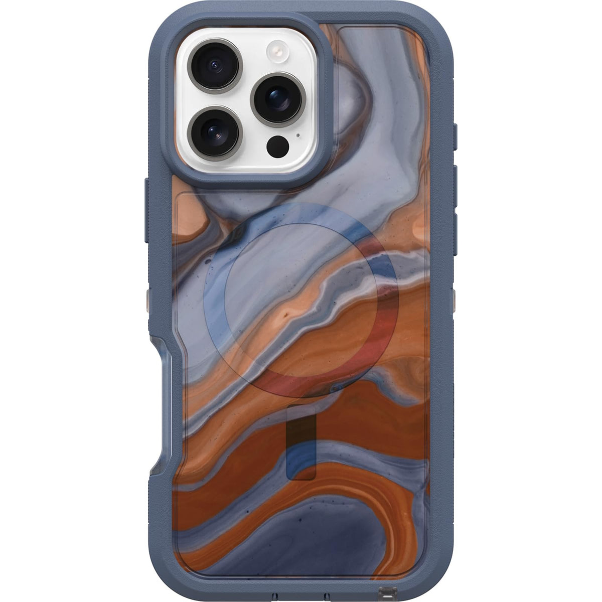 OtterBox - Carcasa Transparente para iPhone 16 Pro MAX Defender Series XT, mármol de Alto Desierto