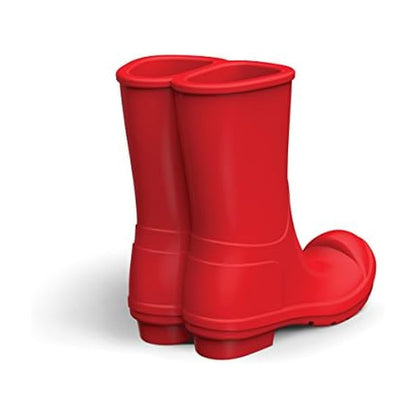 Fred 5216342 Reboot - Botas de Lluvia de Silicona para teléfono Celular, Color Rojo