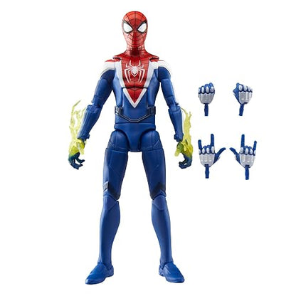 Marvel Legends Series Gamerverse, Figura de acción de Miles Morales, Traje Mejorado