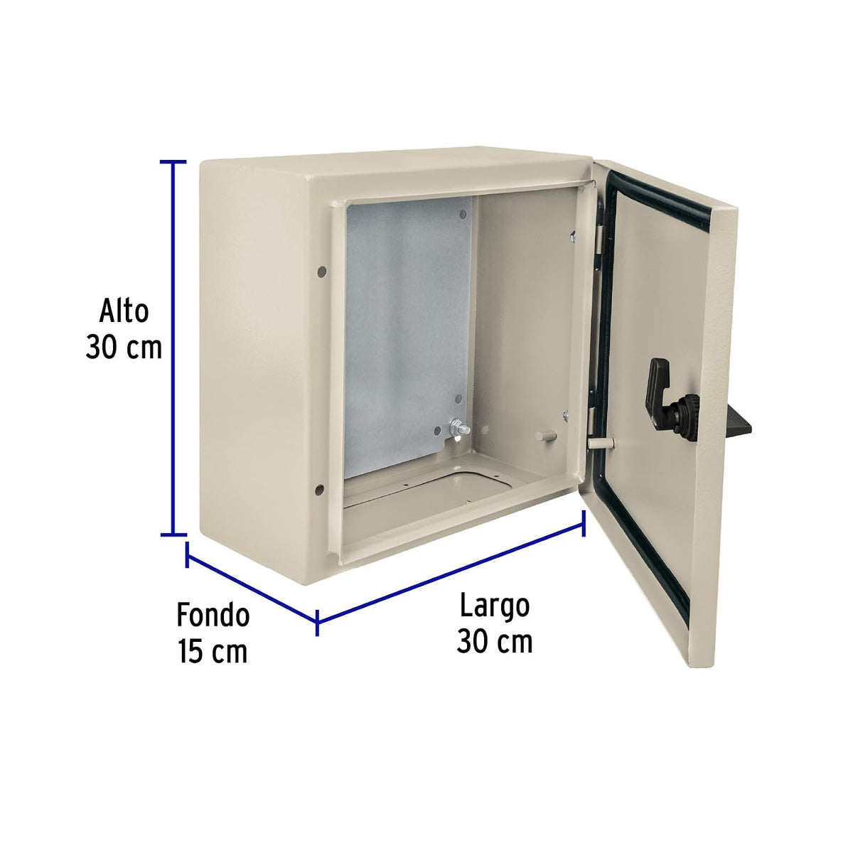 Volteck GAME-3030, Gabinete metálico, 300 x 300 mm, Volteck