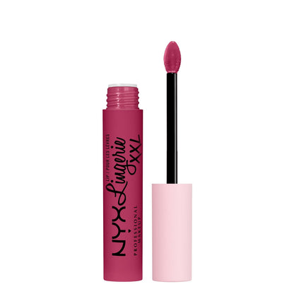 NYX Professional Makeup Lip Lingerie XXL Labial Líquido Mate Tono Rosa Nude - 18 Stayin' Juicy