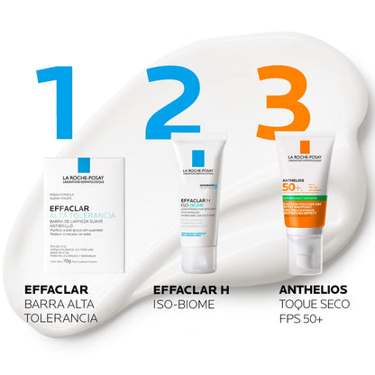La Roche-Posay Effaclar H Iso-Biome Crema Hidratante Anti-Imperfecciones Calmante Reparadora para Piel Grasa con Imperfecciones y Fragilizada, Rápida Absorción, Sin Sensación Grasosa, 40 ml