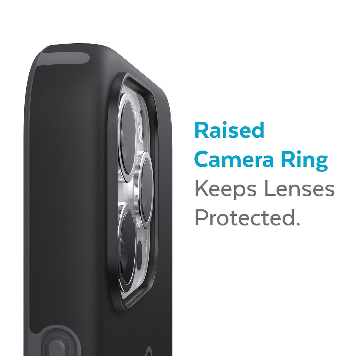 Speck - Funda para iPhone 13 Pro, protección contra caídas y arañazos con protección de Doble Capa y diseño Delgado para iPhone 13 Pro, CandyShell Pro, Negro/Gris pizarrón