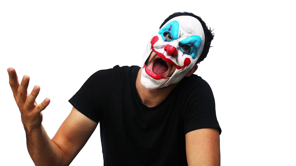 Clown, Máscara de Látex de Payaso Asesino Creepy, Ideal Para Fiestas de Disfraces y Halloween by Ghoulish Productions.
