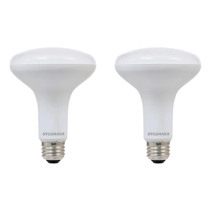 SYLVANIA - foco LED de inundación, equivalente a 65 W BR30, eficiente 8 W *, 10 años, regulable, acabado esmerilado, 650 lúmenes, blanco (40337), 2 unidades (paquete de 1)