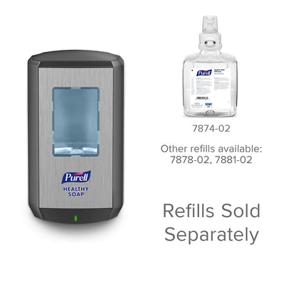 PURELL CS8 Dispensador automático de jabón de manos, grafito, para recambios de jabón PURELL CS8 de 1200 ml (paquete de 1) - 7834-01 - Fabricado por GOJO, Inc.
