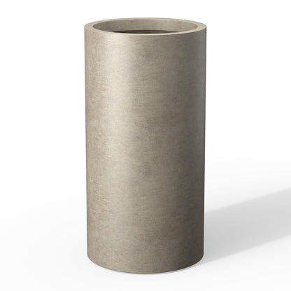 Kante - Maceta cilíndrica de 27.8 Pulgadas de Alto, macetas Redondas Grandes con Orificio de Drenaje, Fabricadas con hormigón, adecuadas para Plantas de Interior y Exterior, decoración del hogar,
