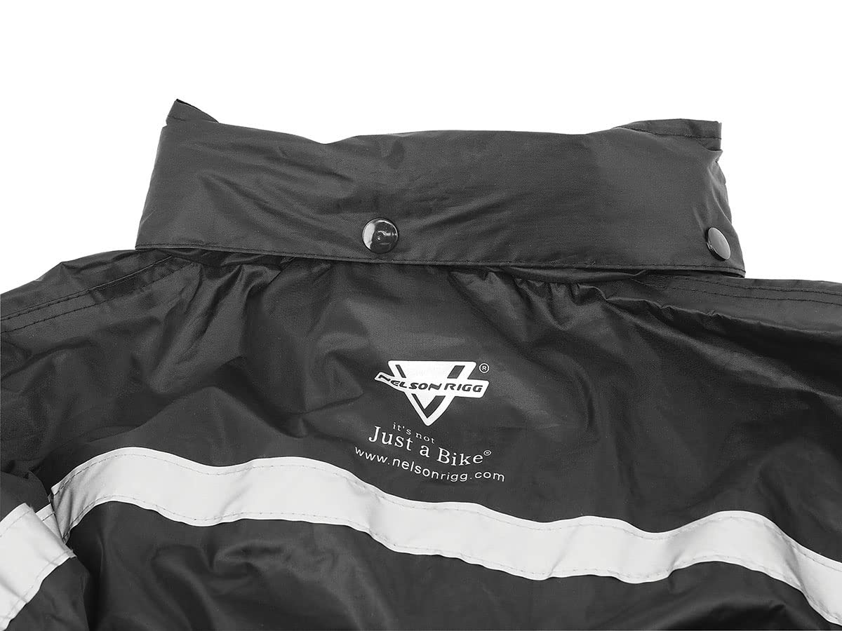 Nelson-Rigg Traje de Lluvia Stormrider SR-6000 para Motocicleta, Negro, 4XL