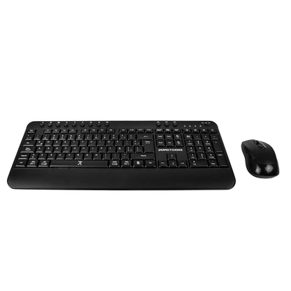 PERFECTCHOICE Kit de Teclado y Mouse Inalámbrico Bluetooth Teclas Multimedia 2.4GHz PC-201434 Keyvance