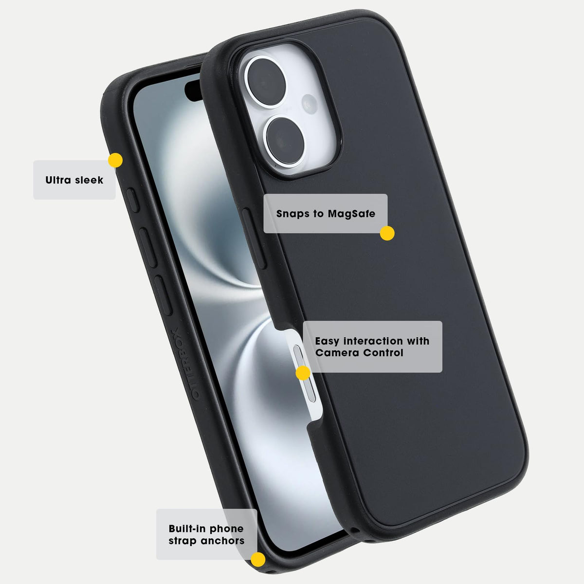 OtterBox - Funda para iPhone 16 Symmetry Series - Corteza de Abeto