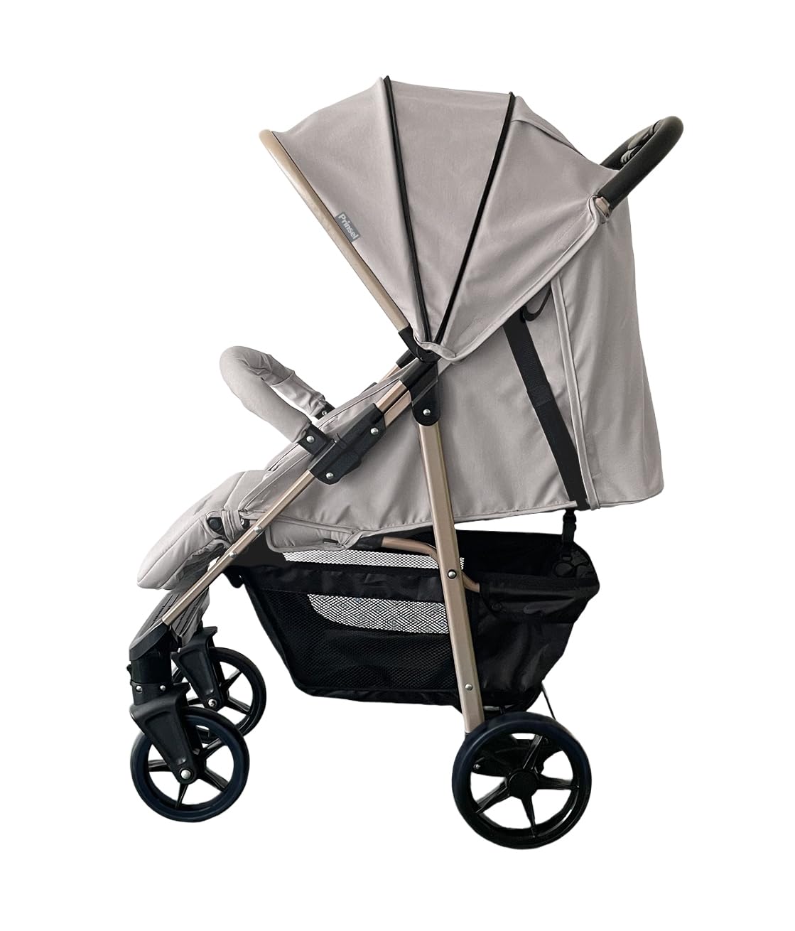PRINSEL | Carriola para Bebé | Carreola de Viaje/Paseo | Barcelona LX | Beige | De 0 Meses a 3 Años, Multiposiciones, Amplia Canastilla, Descansapies Ajustable | Artículos para Bebés - Recién Nacidos