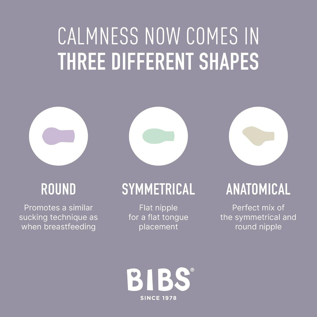 BIBS Chupones Try-it Colour, Pack de 3, Tetina de látex natural de formas variadas, Talle 1, Color Blush, 0 a 6 meses, Hecho en Dinamarca