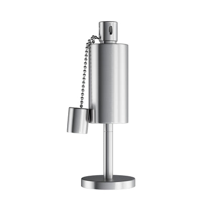 Pure Garden - Antorcha de Mesa de Acero Inoxidable Recargable de 26,7 cm de Alto, antorchas de citronela para Exteriores - Linternas de Mesa para Patio Exterior o Cubierta, lámpara de Aceite para