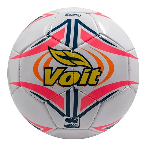 Voit Balón de Fútbol No. 3 Sparky S150 Blanco, Ideal para Entrenamiento, Uso Ligero, recreativo, niños