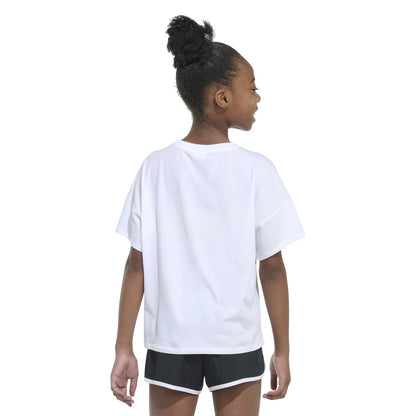 adidas Playera de Manga Corta con Hombros caídos para niña