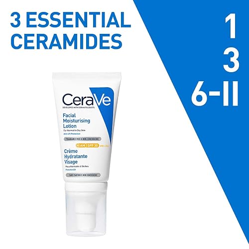 Cerave Loción Hidratante de Rostro Fps30 |52ml| Hidratante Facial Diario con Protector Solar