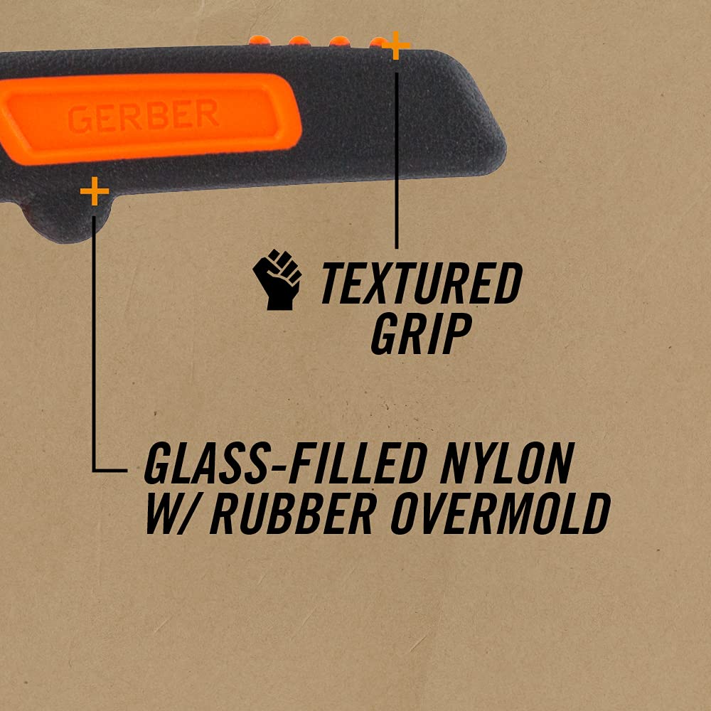 Gerber Gear Vital - Cuchillo utilitario con cierre, hoja de borde liso de acero inoxidable, piel de procesamiento de juegos y cuchillo intestinal para caza