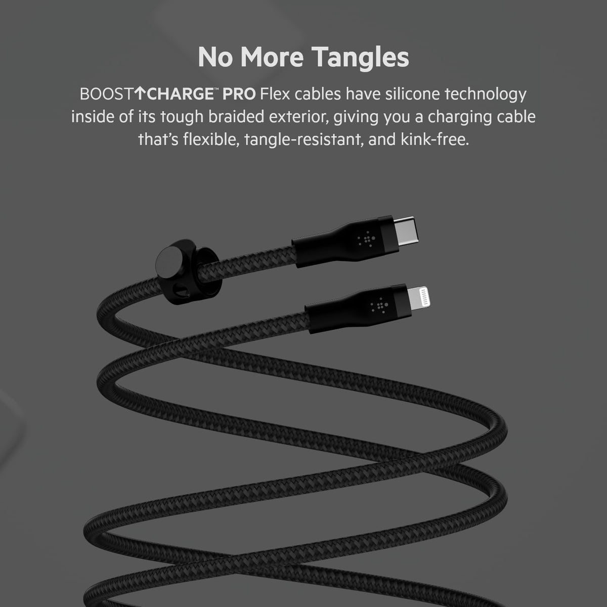 Belkin CAA011bt2MBK Cable Pro Flex USB-C to Lightning 2M Negro