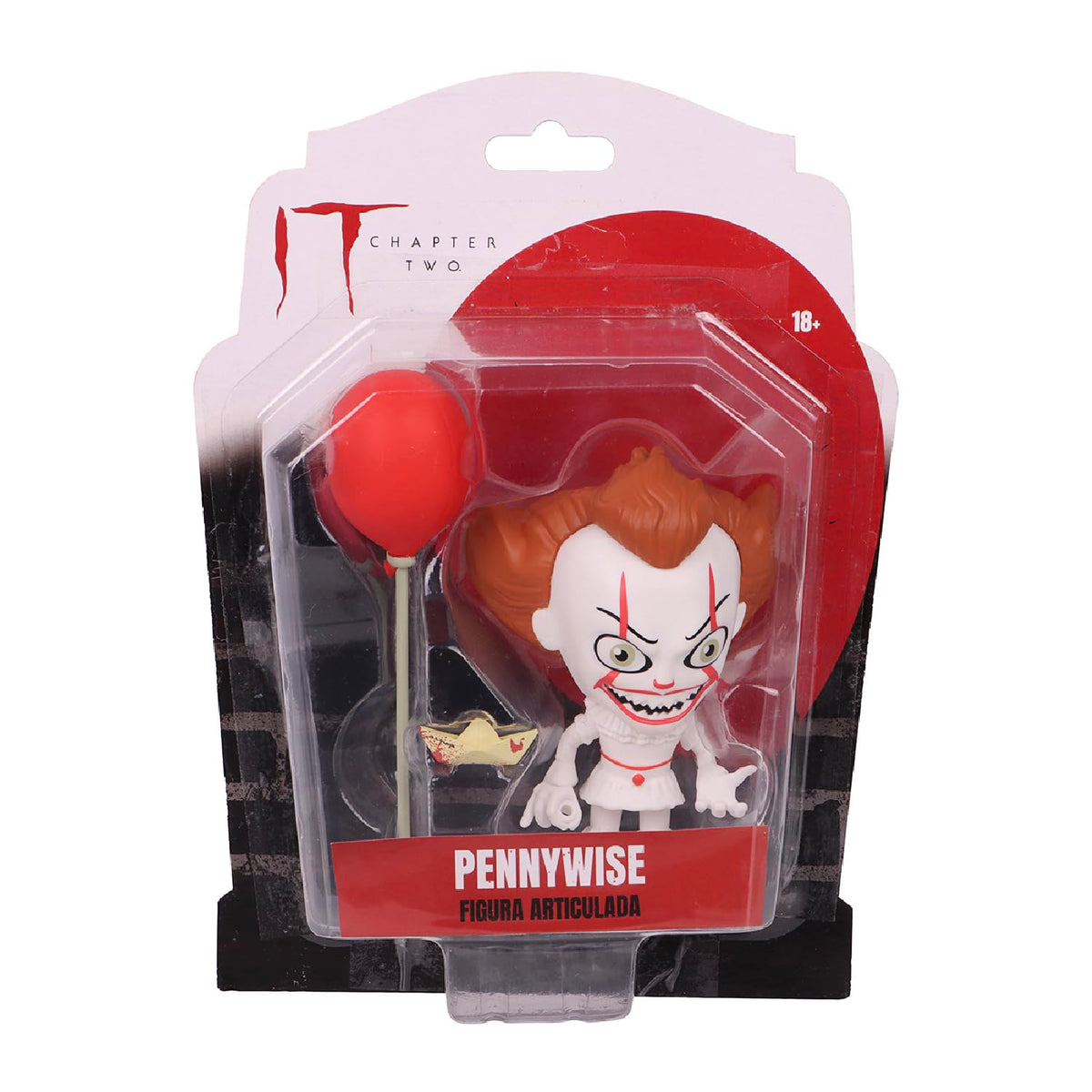 Ruz Mini Figura Pennywise | Formato Miniatura Terminado Fino | Medidas Empaque 14.2 x 5 x 18.9 cm | Pieza Coleccionable Vitrina Repisa | Detalle Ideal Cumpleaños