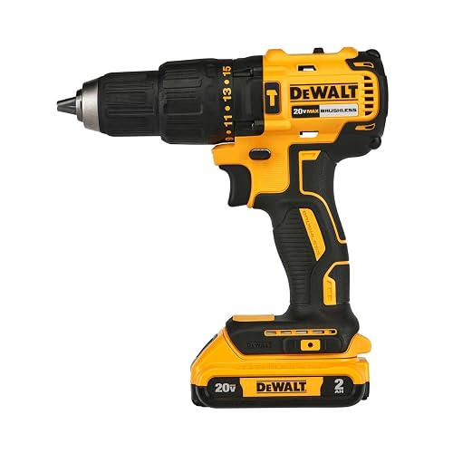 DEWALT Taladro Rotomartillo 1/2" 20V, 2 Baterías y Caja, DCD7781S2A | Taladro Rotomartillo 1/2" (13mm), 20V Máx, Incluye 2 Baterías, Cargador, Caja de Herramientas