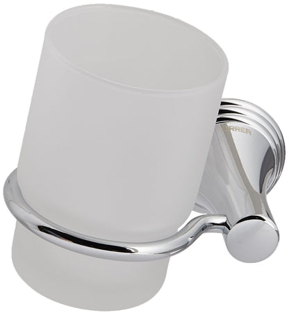 Urrea IB.07 Porta Cepillos de Empotrar con Vaso de Cristal Ibiza
