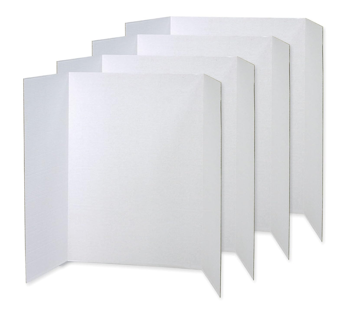Spotlight Corrugated Presentation Display Boards, 48 x 36, White, 4/Carton