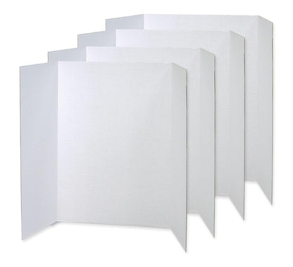 Spotlight Corrugated Presentation Display Boards, 48 x 36, White, 4/Carton