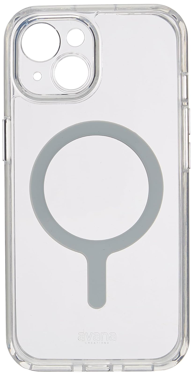 Avana Ice Funda con MagSafe Compatible con iPhone 15, Resistente a Caídas de 3m, Bisel Elevado, Protección Antimicrobiana - Transparente