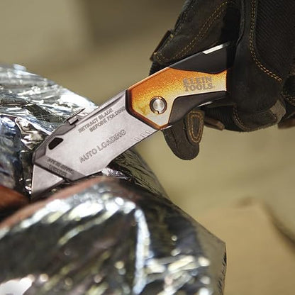 Cuchillo plegable multiusos | Hoja retráctil, cuerpo de metal resistente, cambio rápido de hoja