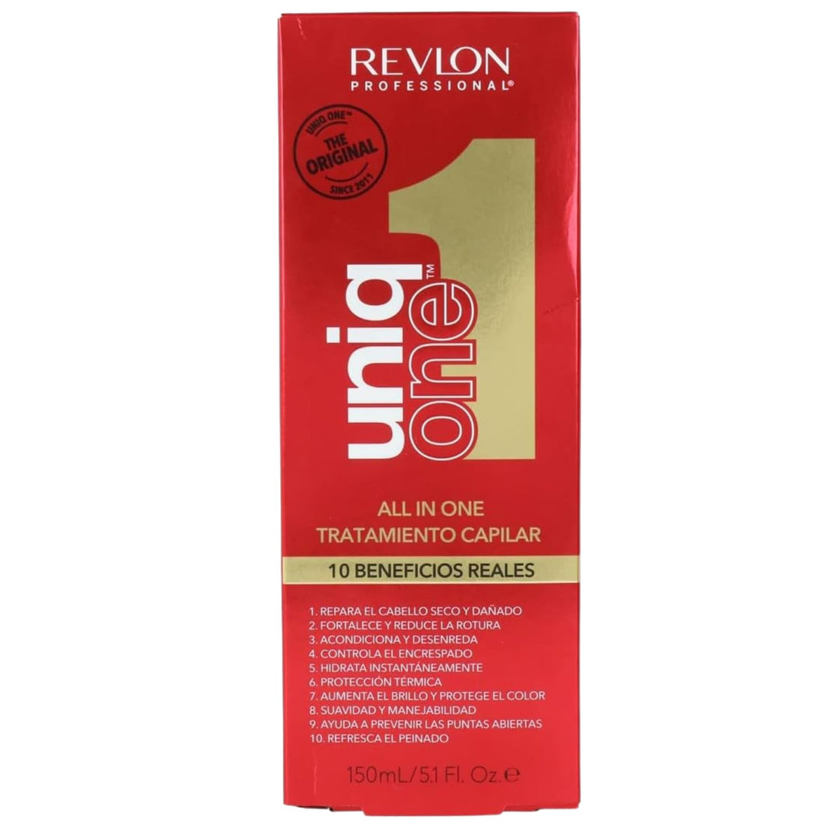 Revlon Professional Uniqone Tratamiento Original Todo en Uno, 150 Ml | 150 ml, paquete de 1, fórmula vegana, 10 , sin enjuague