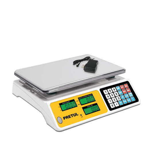 Truper BASE-40P, Báscula electrónica multifunciones, capacidad 40 kg