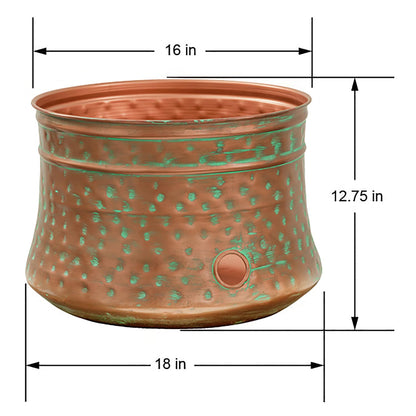 Liberty Garden 1917-G - Olla para Manguera, martillada, pátina