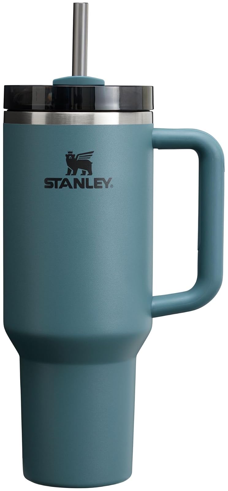 Stanley Quencher H2.0 FlowState Vaso Aislado con Popote, 1180ml - Azul abeto - 40 oz