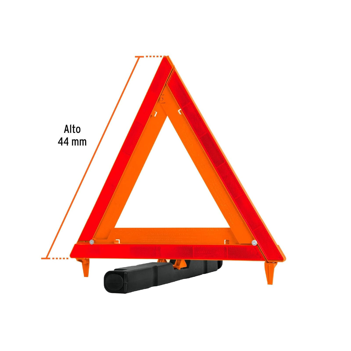 Truper TRISE-435, Triángulo de segurida, plegable, de plástico, 43.5 cm