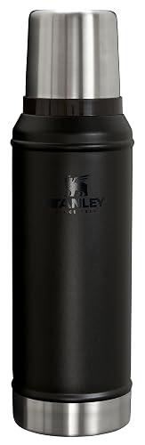 Stanley Classic Legendary - Botella de aspiradora de 1.0 cuartos | boca ancha con tapa de copa a prueba de fugas, mantiene las bebidas calientes o frías | Plegable para viajes | Botella térmica de