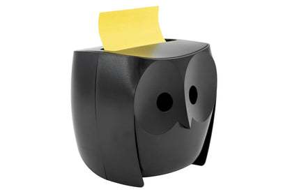Post-it - Dispensador de notas de búho, incluye 1 bloc de notas emergentes de 3 x 3 pulgadas, 45 hojas, OWL-330-BK