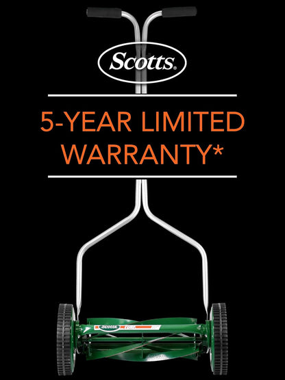 Scotts Outdoor Power Tools 304-14S Cortacésped de Carrete de Empuje de 5 Cuchillas de 14 Pulgadas, Color Verde