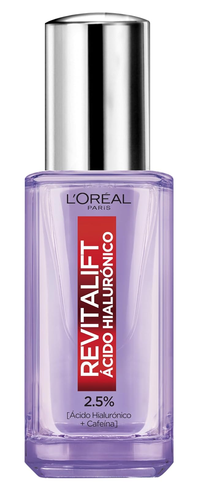 L'Oréal Paris Revitalift Filler Sérum de Ojos con Ácido Hialurónico + Cafeína, Rellena hasta 2.5% Líneas de Expresión y Corrige Ojeras, Aplicador Triple Perla, 15 ml