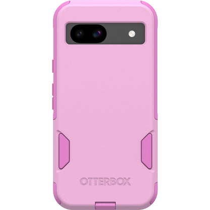 OtterBox - Funda para Google Pixel 8A Commuter Series – Run Wildflower (rosa), delgada y resistente, apta para el bolsillo, con protección de puerto