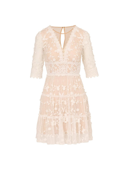 Adrianna Papell Vestido Bordado de Encaje VestidoMujer