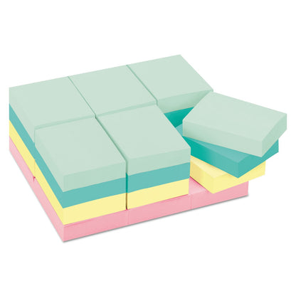 Post-it Mini notas, 3,8 x 5,08 cm, 24 almohadillas, notas adhesivas favoritas de Estados Unidos, colección Marsella, colores pastel (rosa, menta, amarillo), reciclable (653-24APVAD)