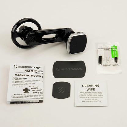 Scosche MM2VP2SR-SP MagicMount Pro FreeFlow - Soporte magnético para teléfono de Automóvil, Soporte magnético Fuerte para iPhone y Android, Soporte magnético Seguro para teléfono Celular, Soporte