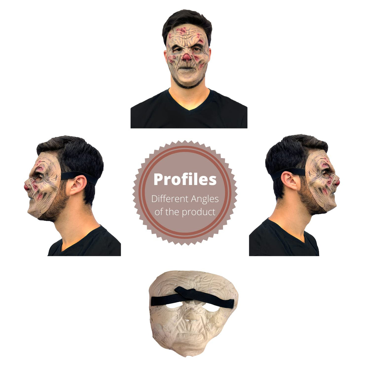 Scrawny, Máscara Monstruo Sangriento, Máscaras de Monstruos Asesinos Ideal para Halloween y Fiestas de Disfraces