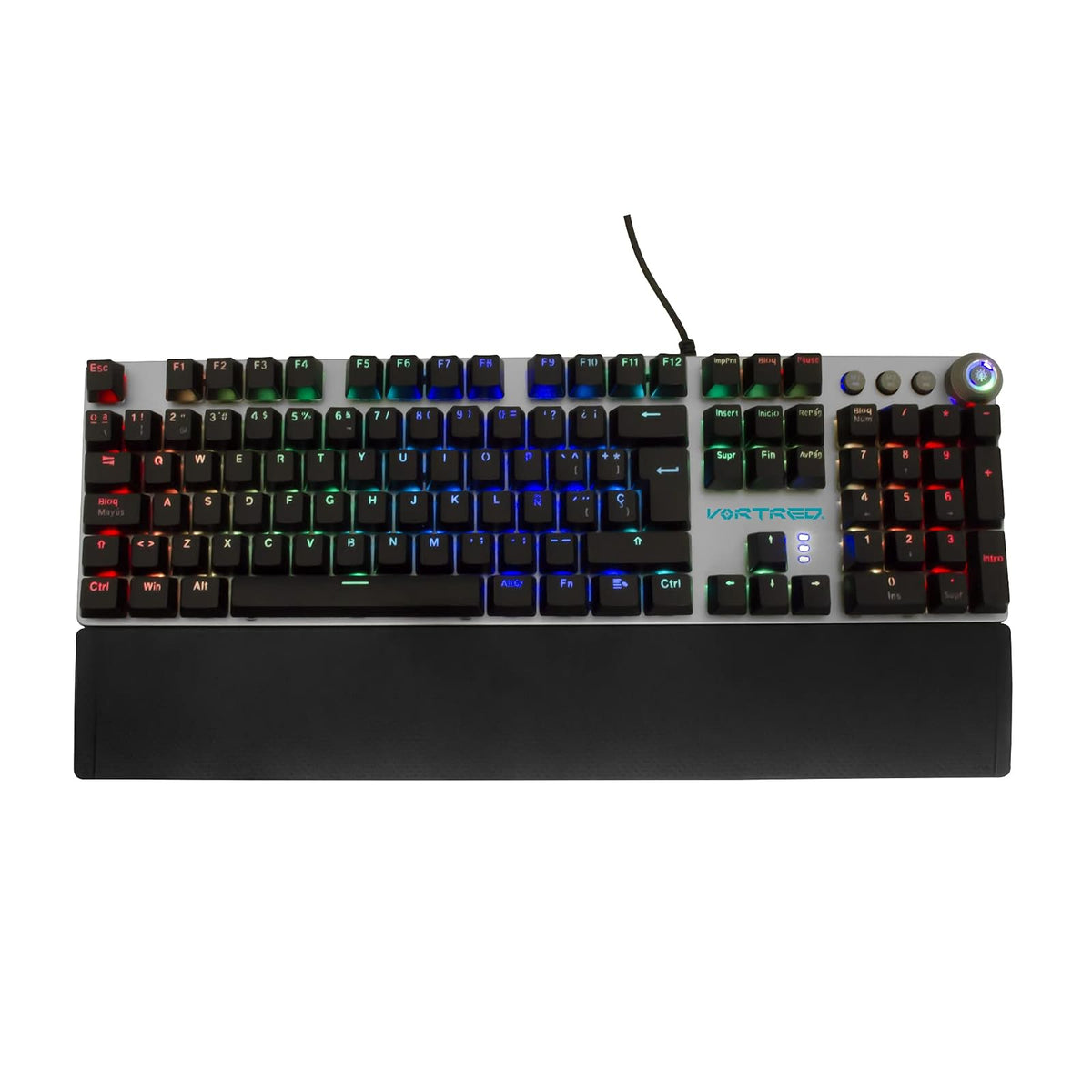 PERFECTCHOICE Teclado Gamer Mecánico Teclas Macro Programables V-930600 Resistance VORTRED